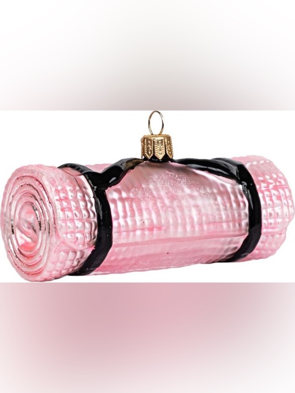 Anthropologie Glass Yoga Mat Ornament NWT